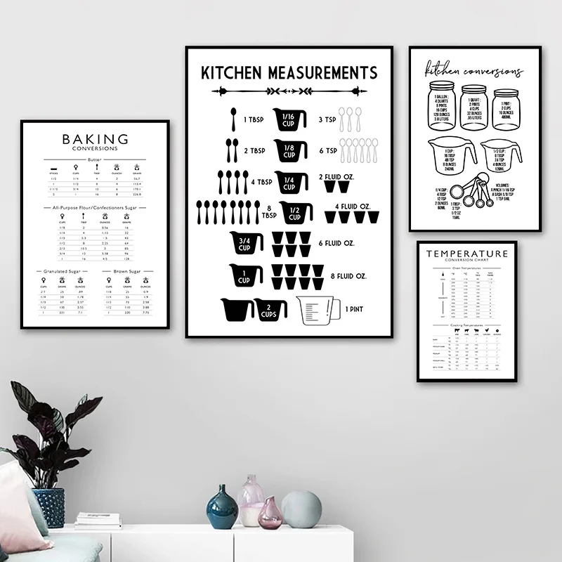 Minimalist Food Kitchen Measur - Kitchen Baking Decor ulasan dan harga
