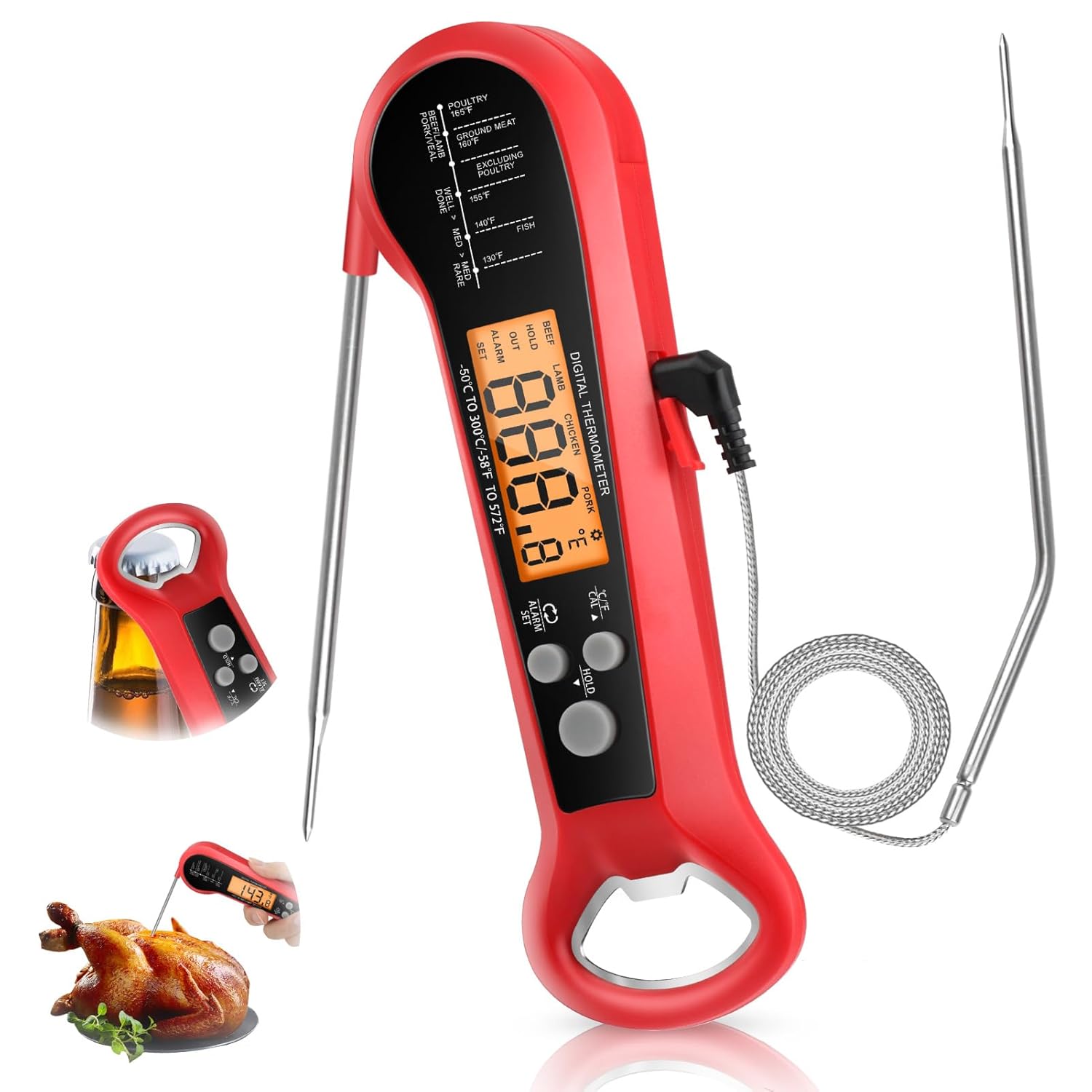 Long Cable Professional Meat T - Kitchen Baking Utensil ulasan dan harga