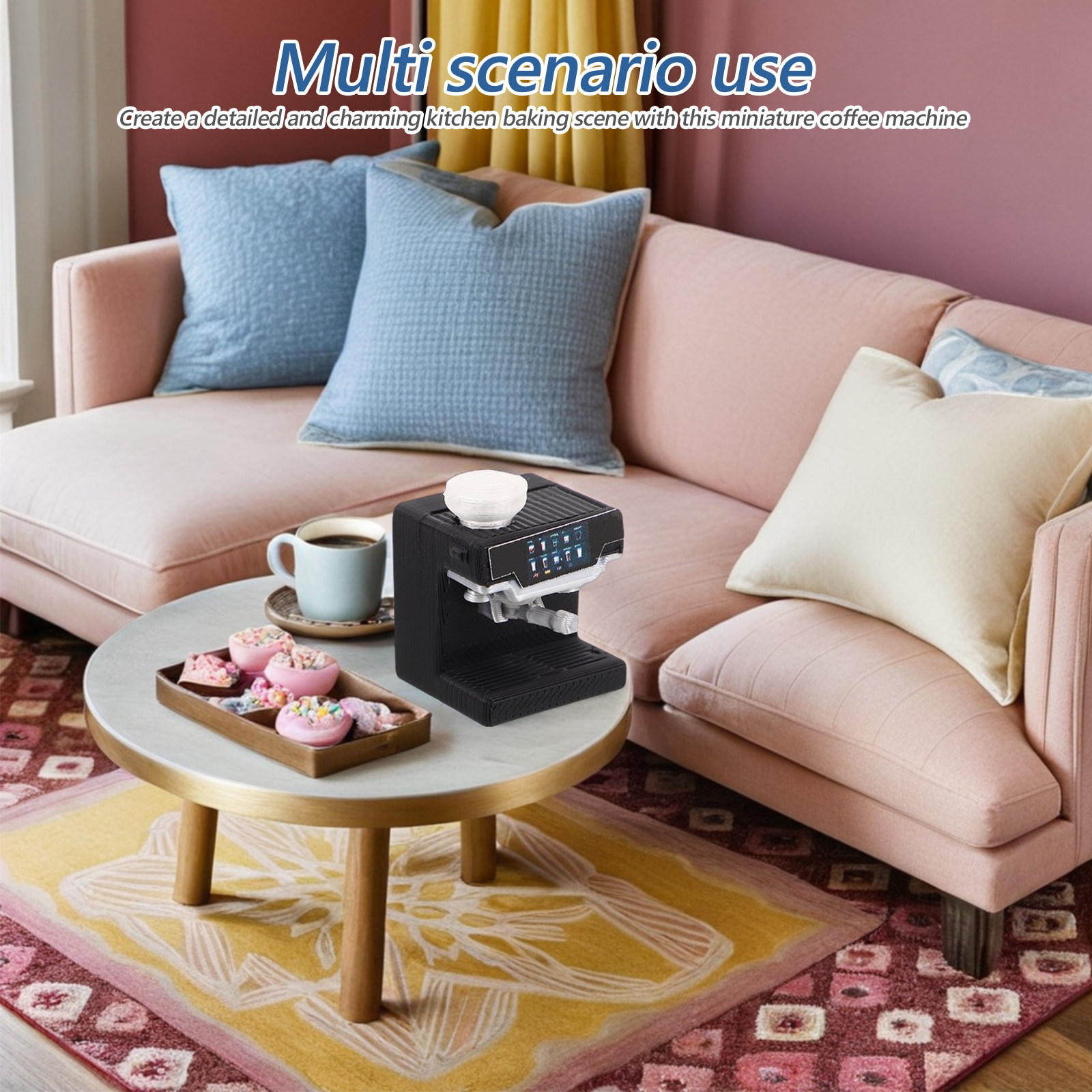 Mini Coffee Machine Dollhouse  - Kitchen Baking Appliances ulasan dan harga
