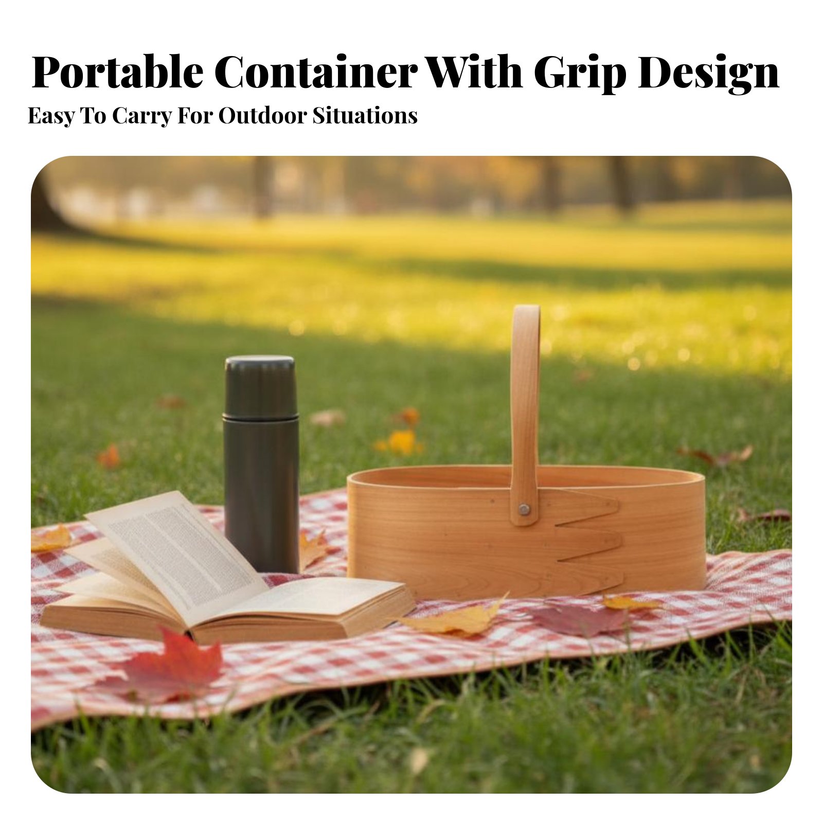 Handled Wood Chip Container Ja - Kitchen And Baking Tools ulasan dan harga